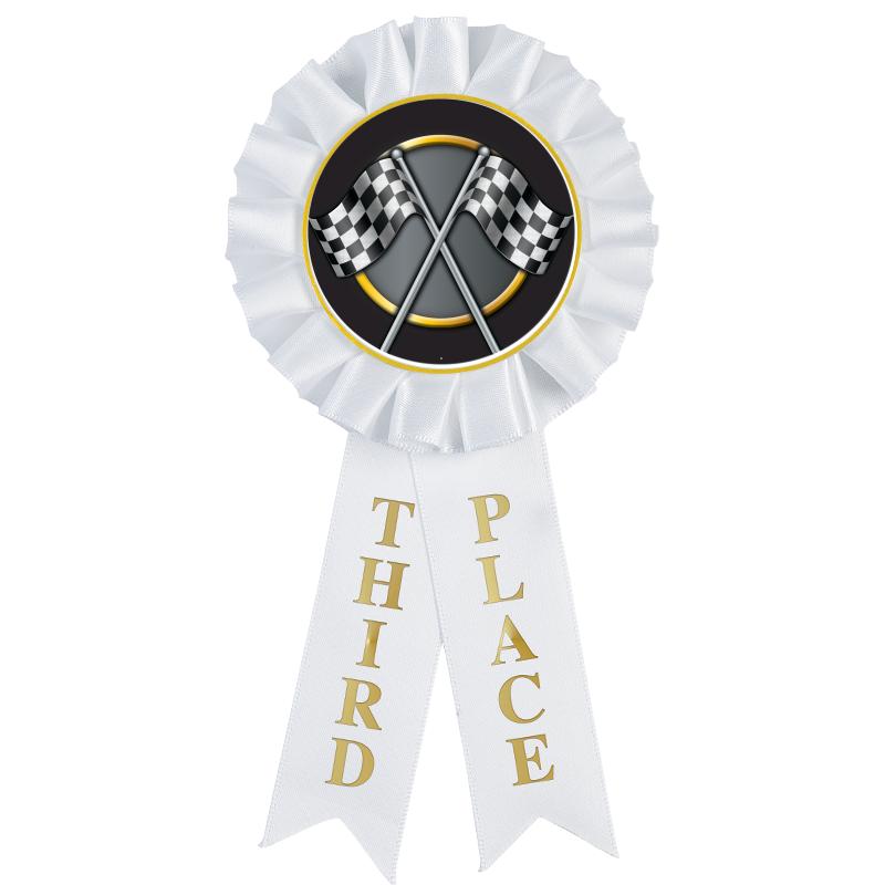 3RD PLACE MYLAR ROSETTES