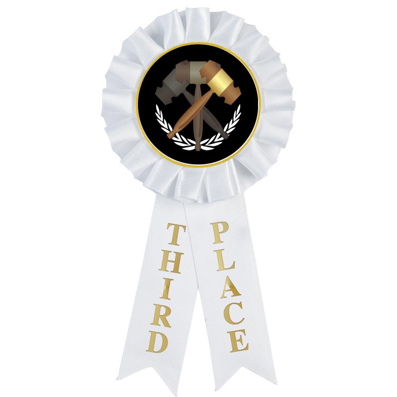 3RD PLACE MYLAR ROSETTES
