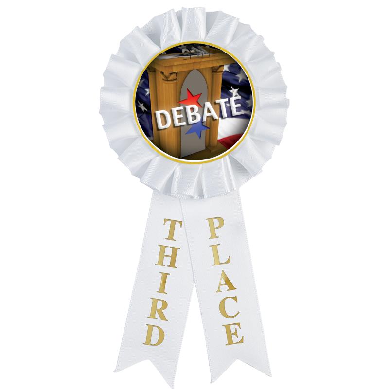 3RD PLACE MYLAR ROSETTES