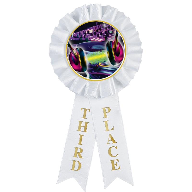 3RD PLACE MYLAR ROSETTES