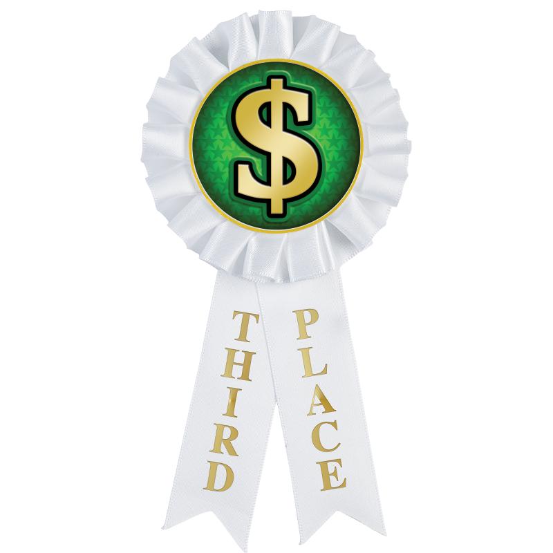 3RD PLACE MYLAR ROSETTES