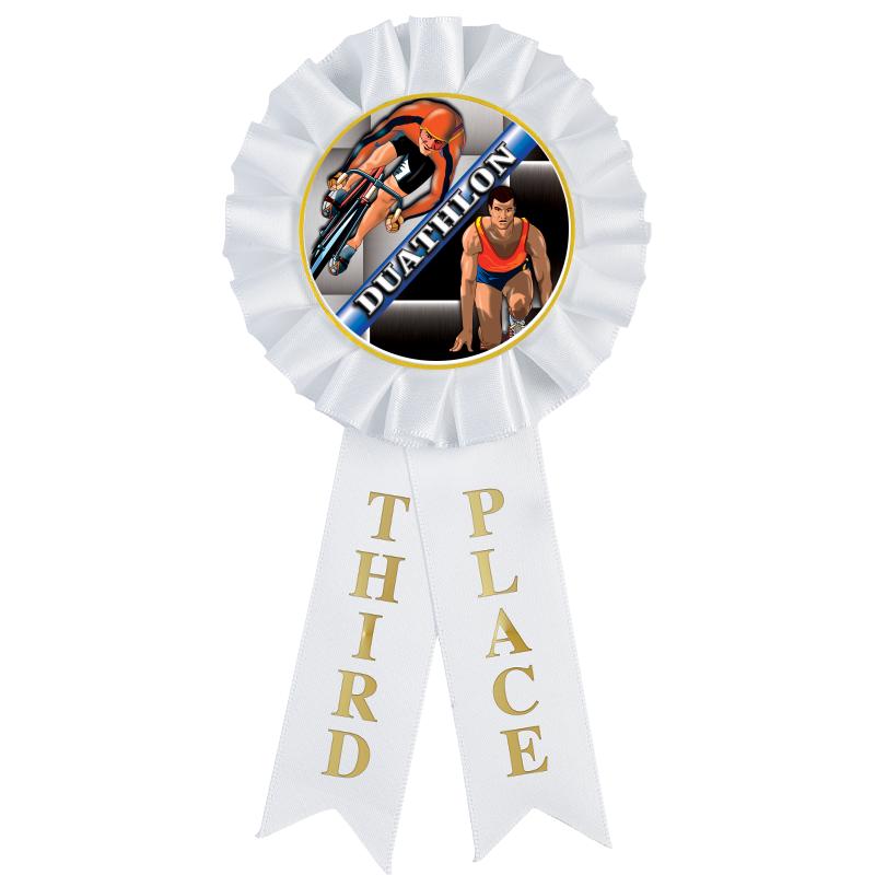 3RD PLACE MYLAR ROSETTES