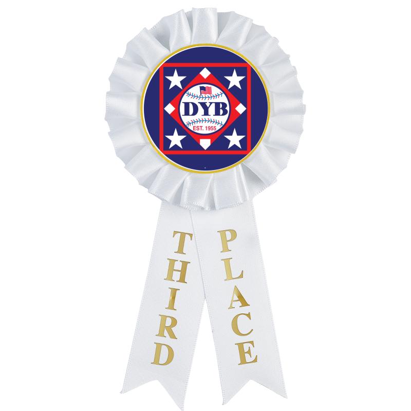 3RD PLACE MYLAR ROSETTES