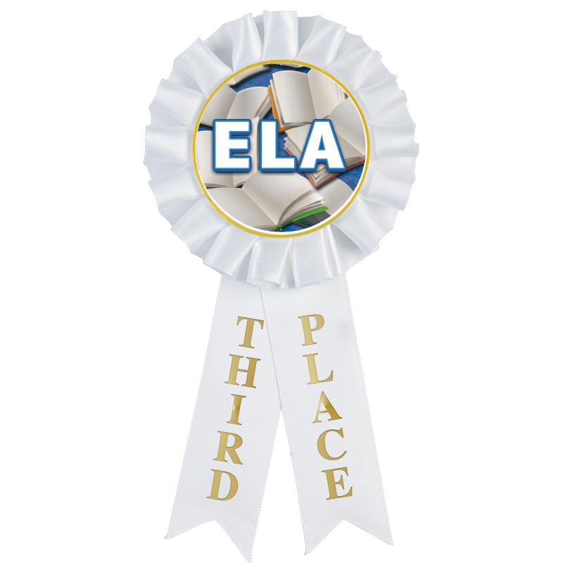 3RD PLACE MYLAR ROSETTES
