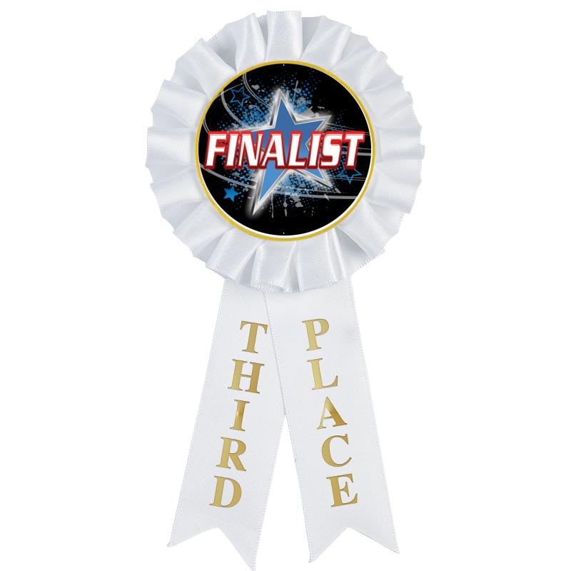 3RD PLACE MYLAR ROSETTES