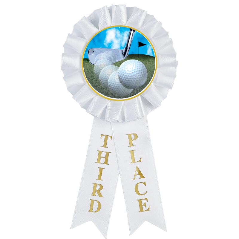 3RD PLACE MYLAR ROSETTES