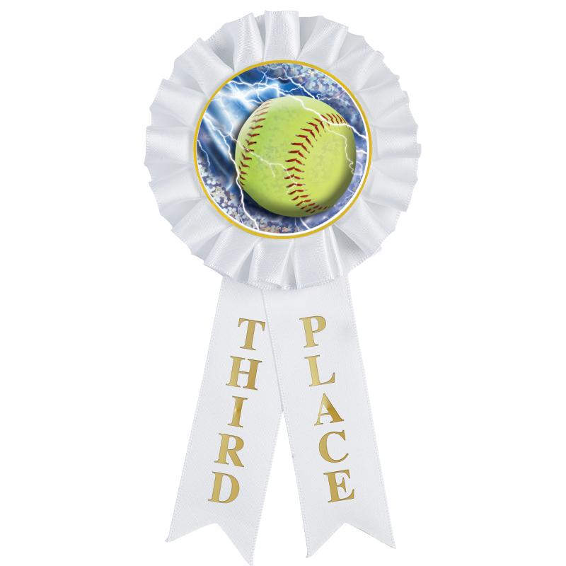 3RD PLACE MYLAR ROSETTES