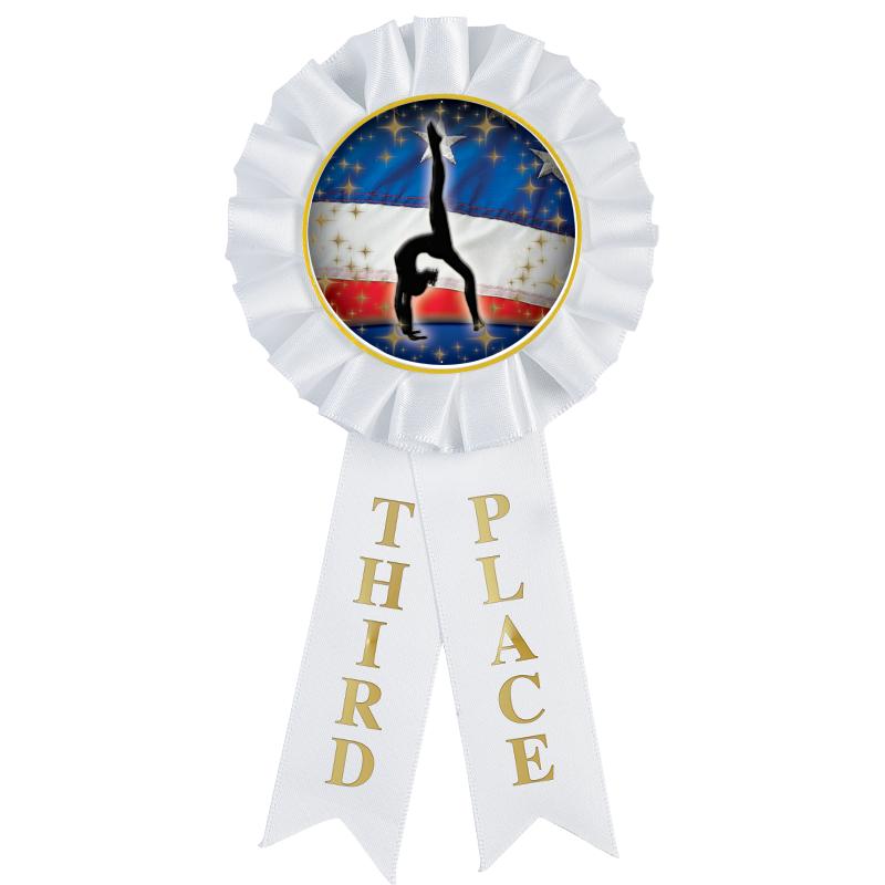 3RD PLACE MYLAR ROSETTES