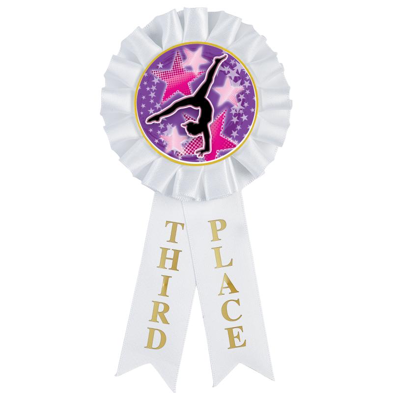 3RD PLACE MYLAR ROSETTES