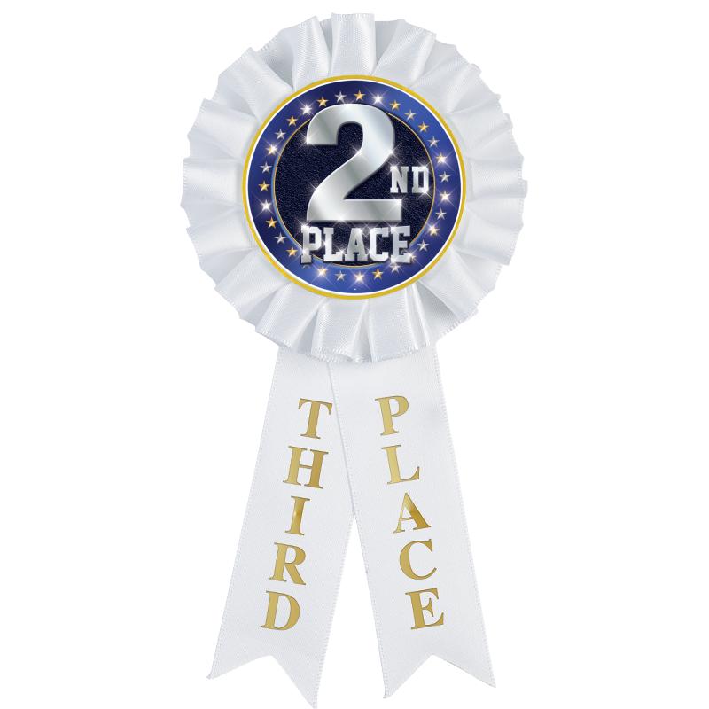 3RD PLACE MYLAR ROSETTES