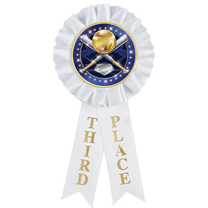 3RD PLACE MYLAR ROSETTES