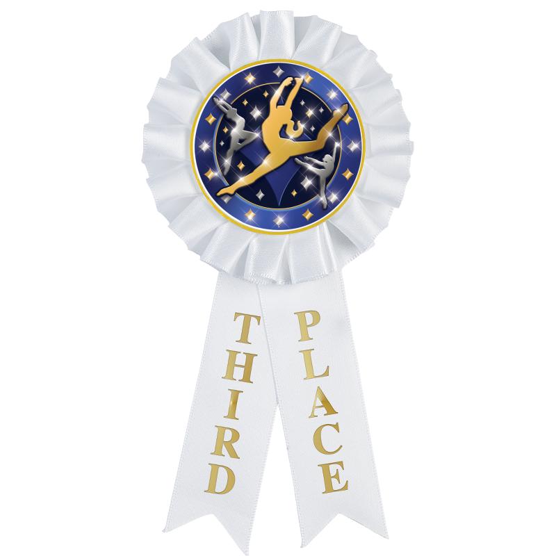 3RD PLACE MYLAR ROSETTES