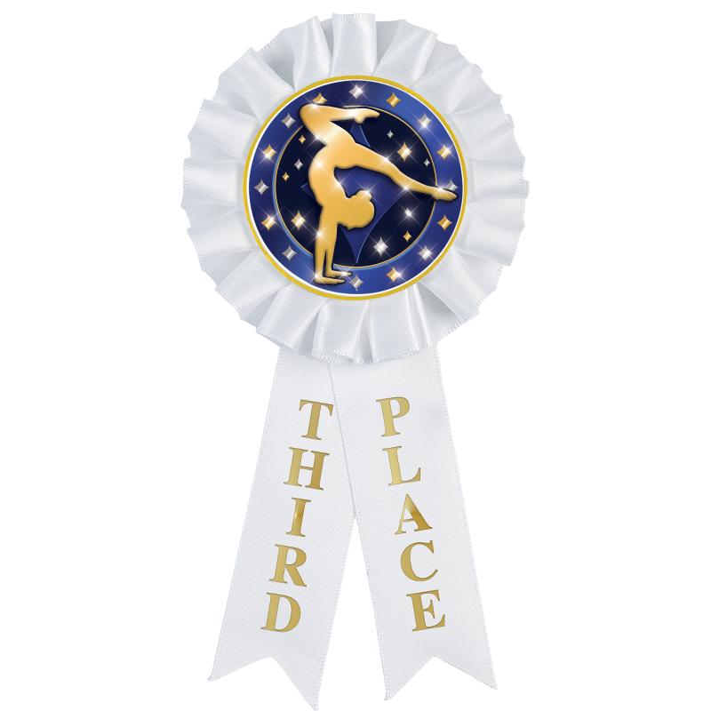 3RD PLACE MYLAR ROSETTES