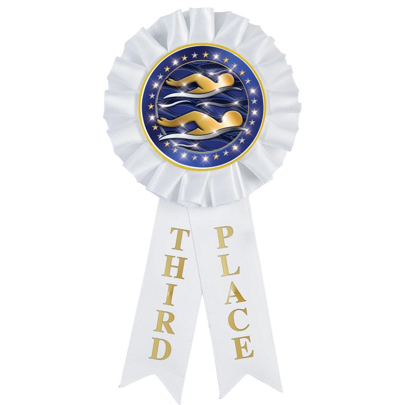 3RD PLACE MYLAR ROSETTES