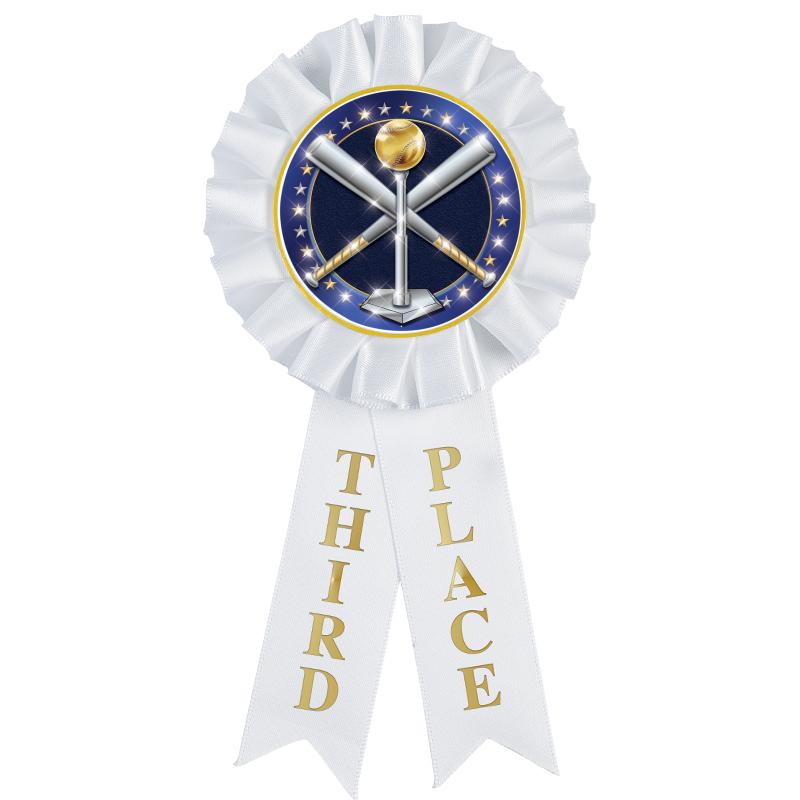 3RD PLACE MYLAR ROSETTES