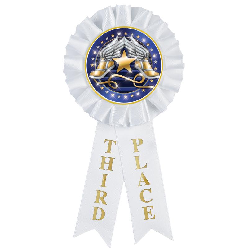 3RD PLACE MYLAR ROSETTES