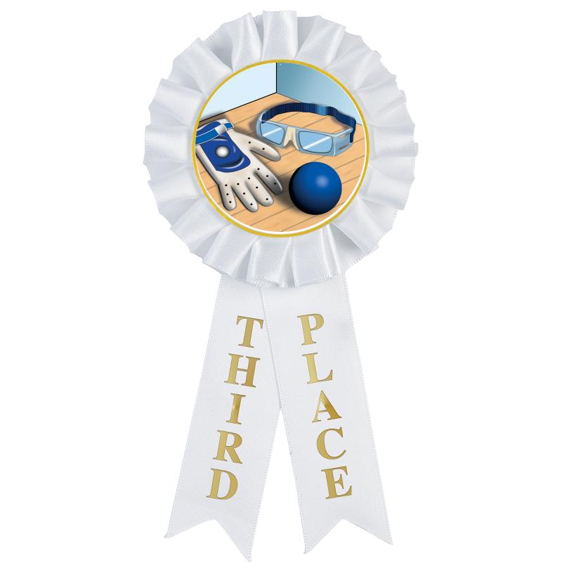 3RD PLACE MYLAR ROSETTES