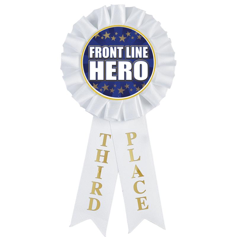 3RD PLACE MYLAR ROSETTES