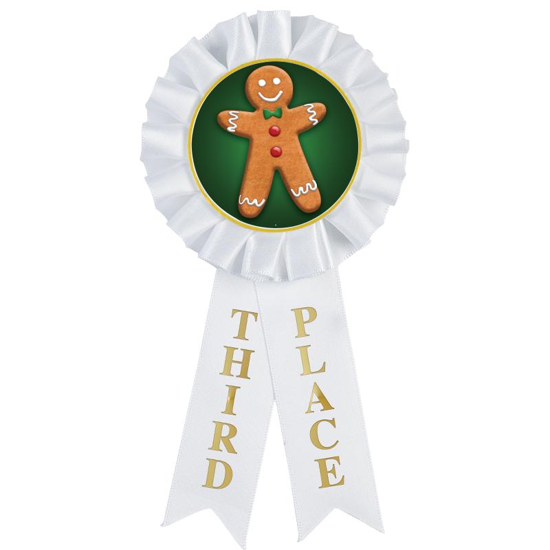 3RD PLACE MYLAR ROSETTES