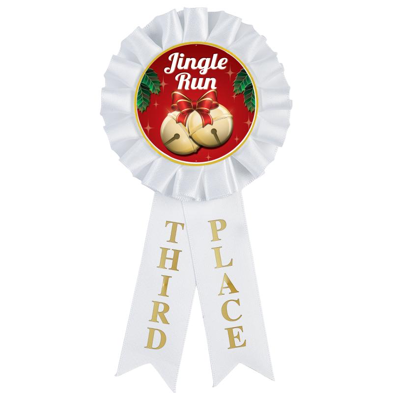 3RD PLACE MYLAR ROSETTES