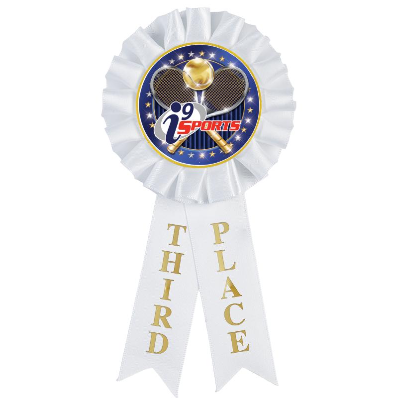 3RD PLACE MYLAR ROSETTES