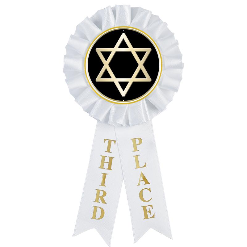 3RD PLACE MYLAR ROSETTES