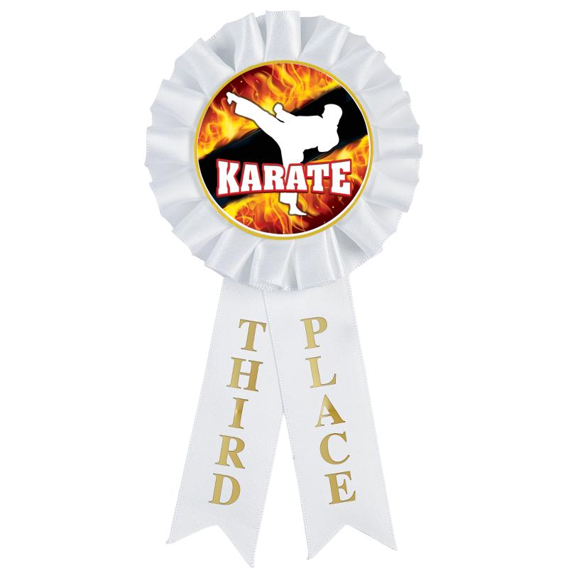 3RD PLACE MYLAR ROSETTES