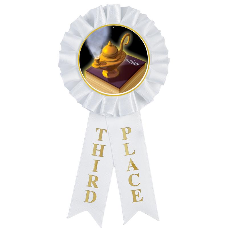 3RD PLACE MYLAR ROSETTES