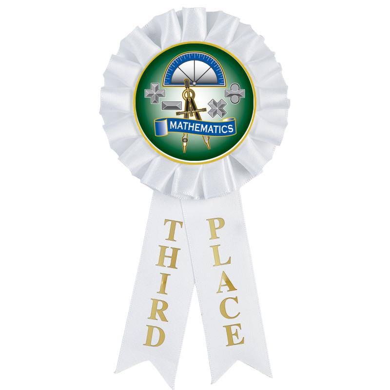 3RD PLACE MYLAR ROSETTES