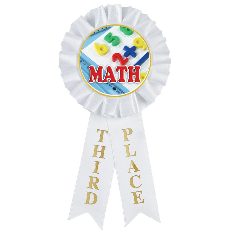 3RD PLACE MYLAR ROSETTES