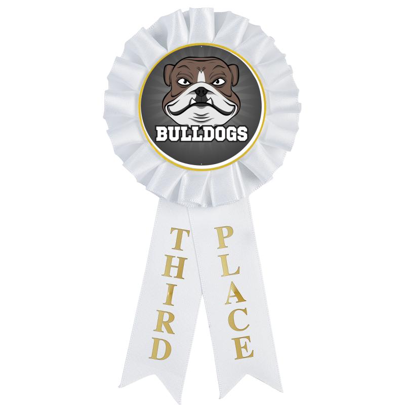 3RD PLACE MYLAR ROSETTES