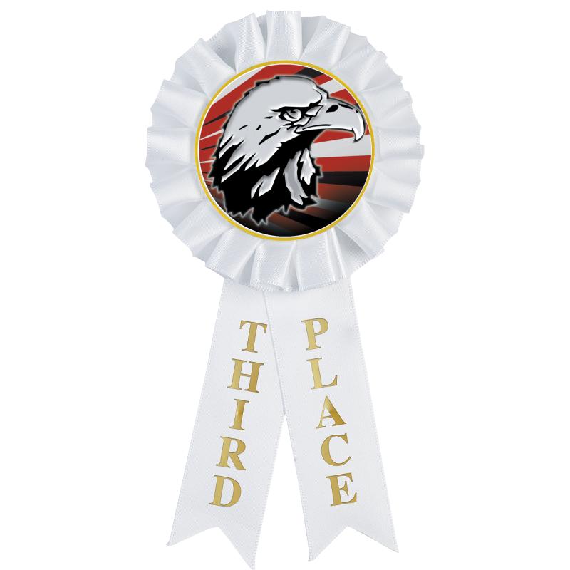 3RD PLACE MYLAR ROSETTES