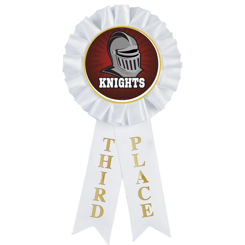 3RD PLACE MYLAR ROSETTES