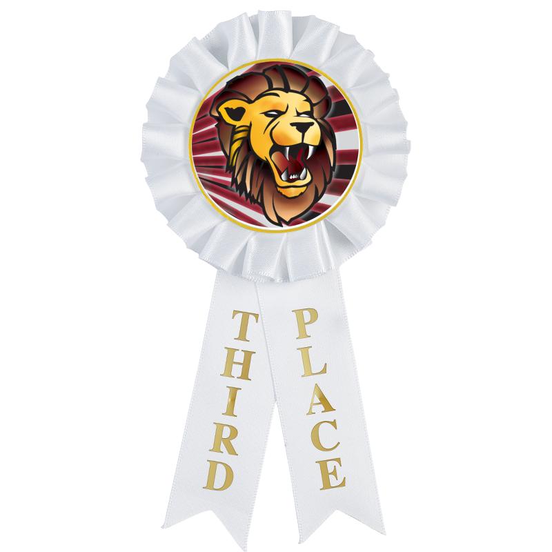 3RD PLACE MYLAR ROSETTES