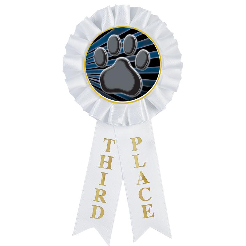 3RD PLACE MYLAR ROSETTES