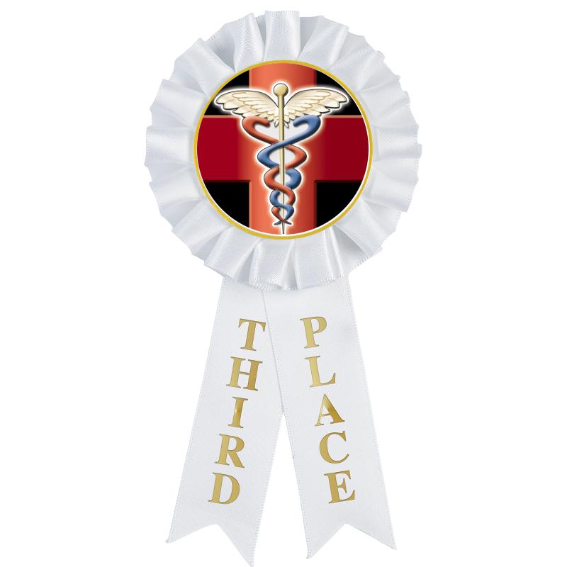 3RD PLACE MYLAR ROSETTES