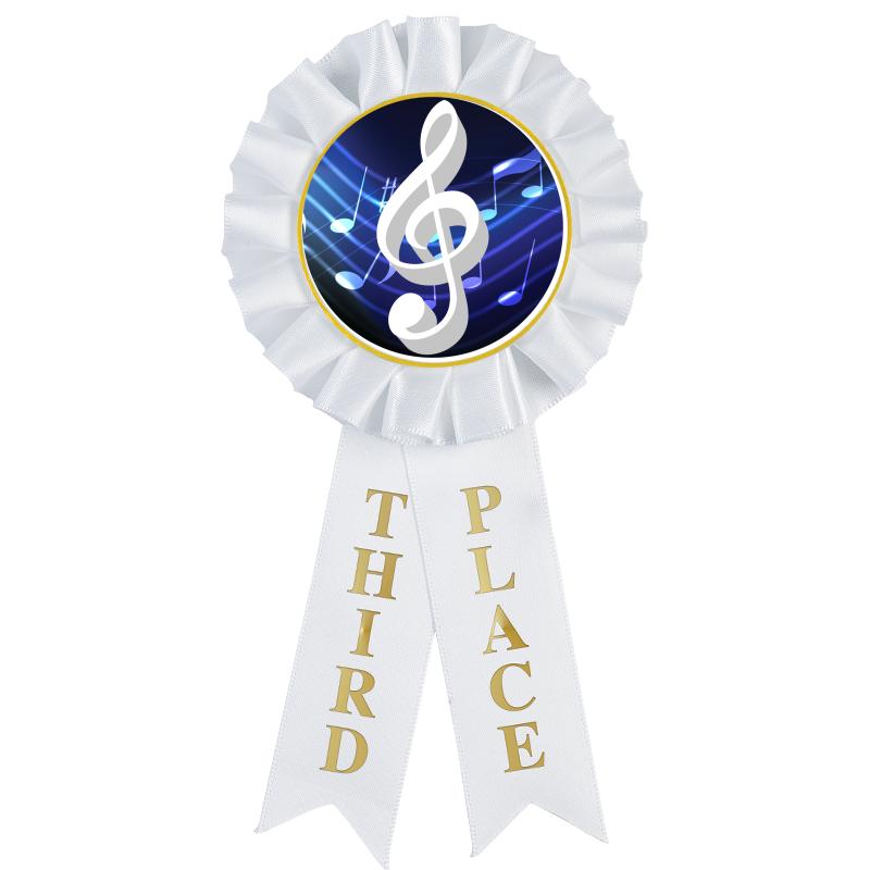 3RD PLACE MYLAR ROSETTES