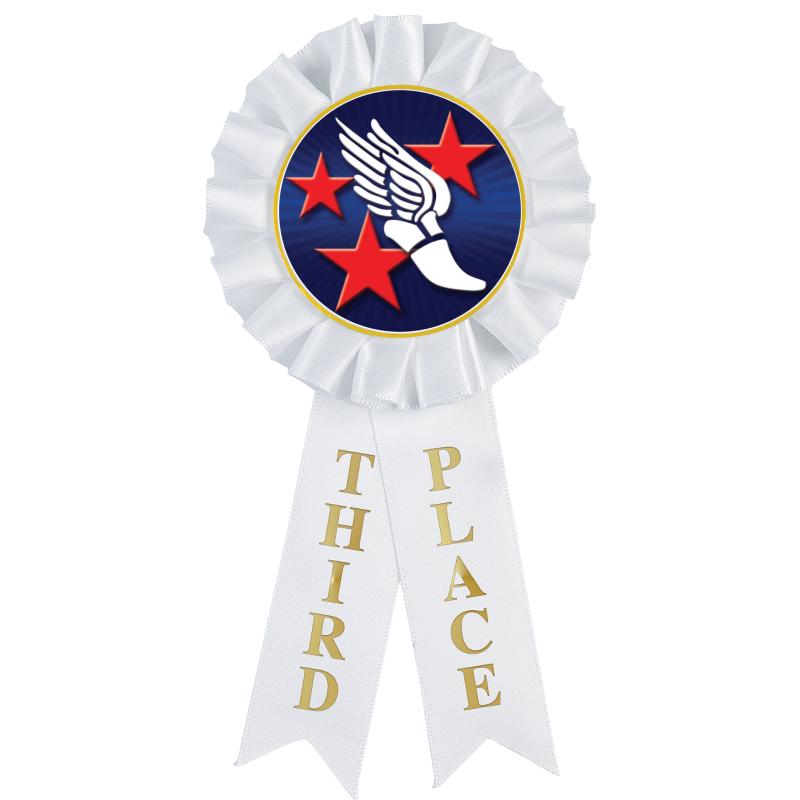 3RD PLACE MYLAR ROSETTES