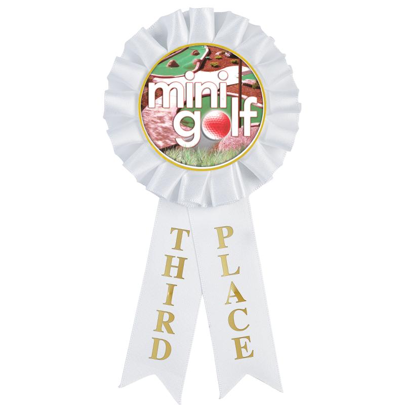 3RD PLACE MYLAR ROSETTES