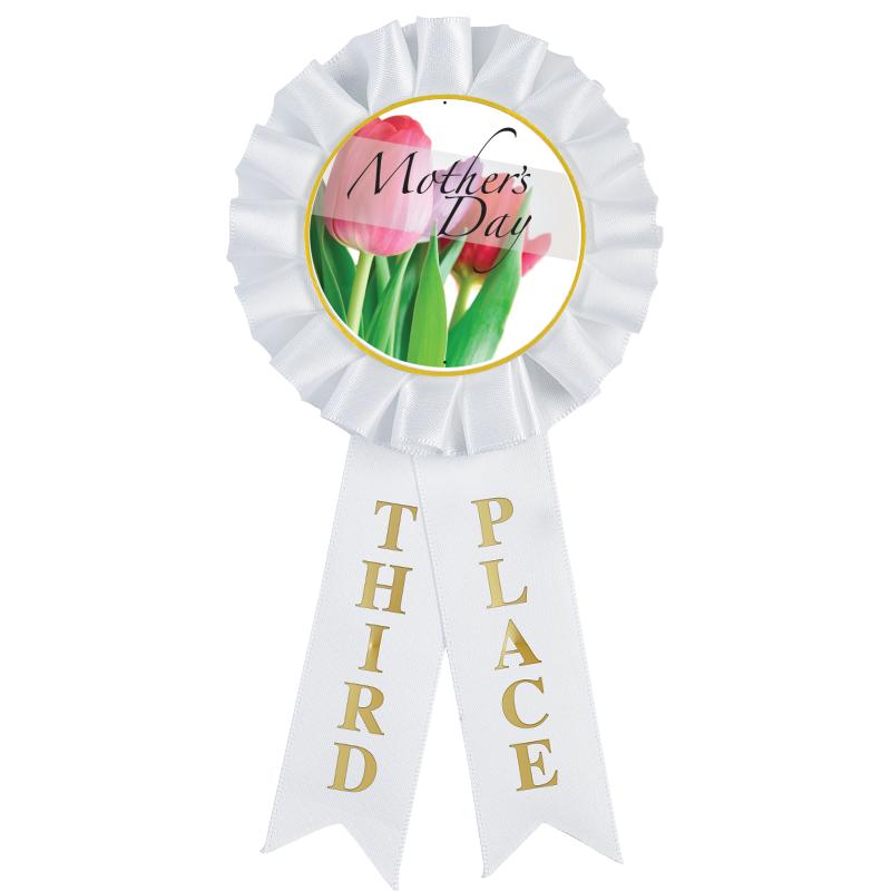 3RD PLACE MYLAR ROSETTES