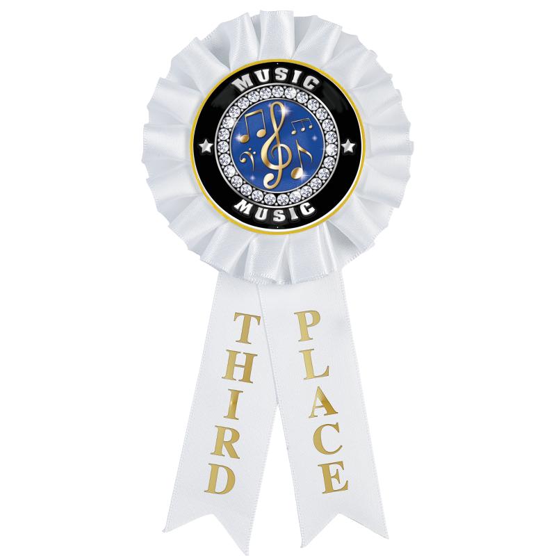 3RD PLACE MYLAR ROSETTES