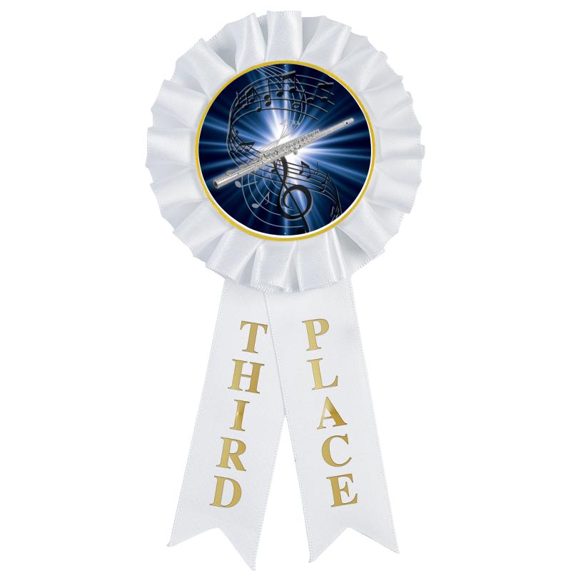 3RD PLACE MYLAR ROSETTES