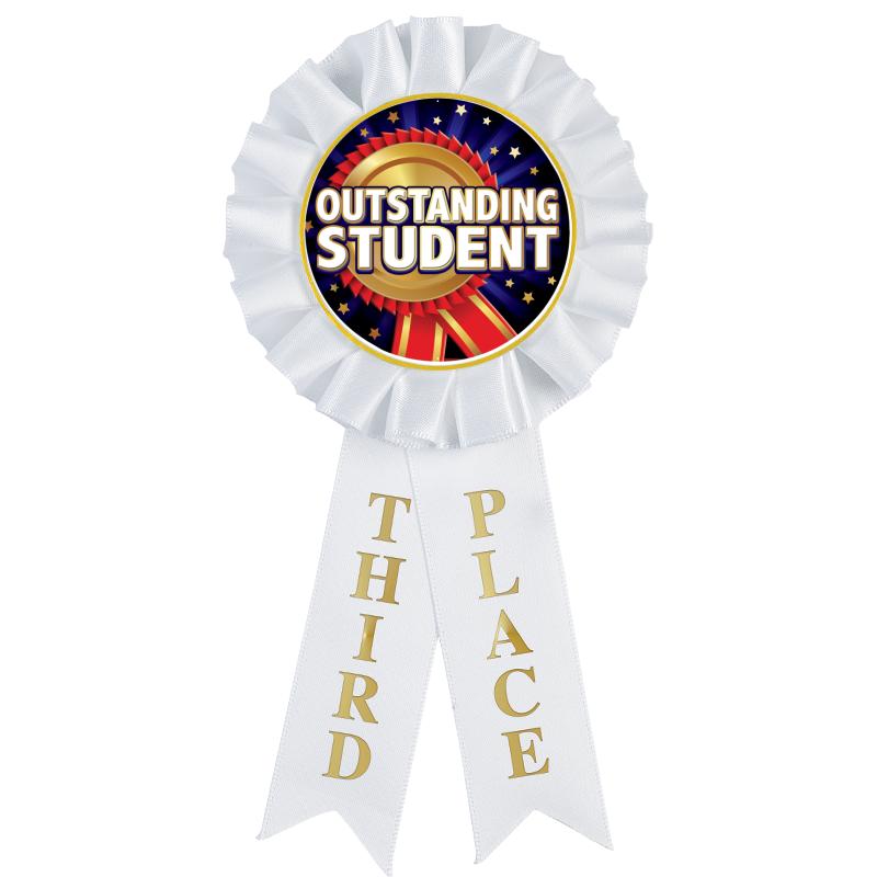 3RD PLACE MYLAR ROSETTES