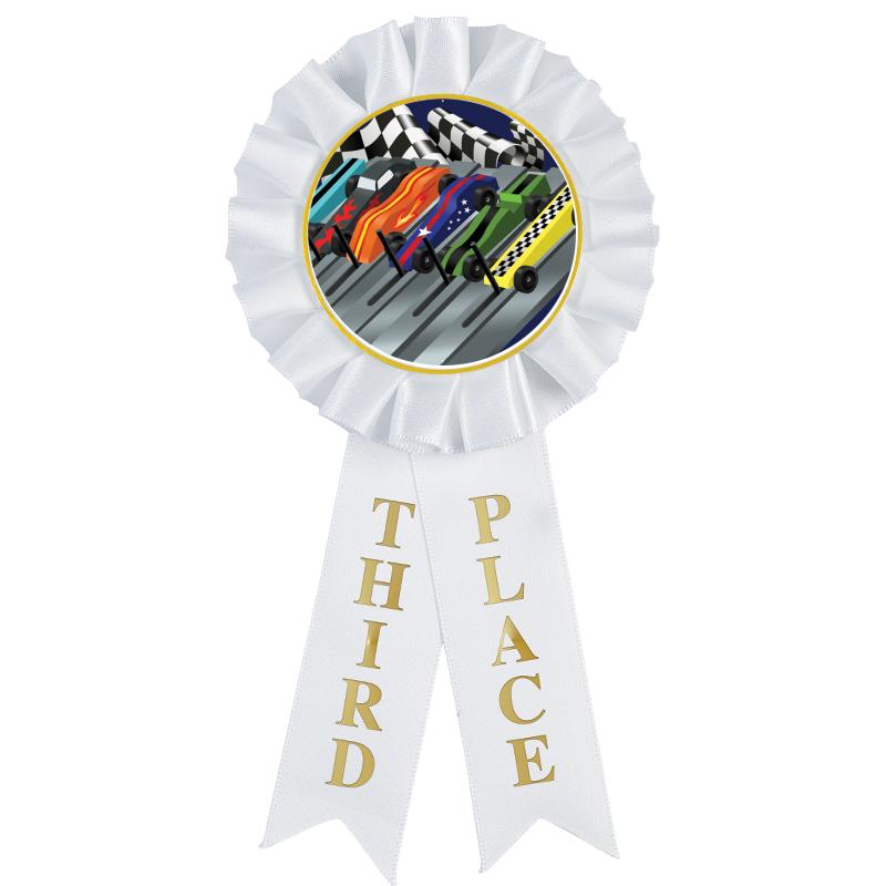 3RD PLACE MYLAR ROSETTES