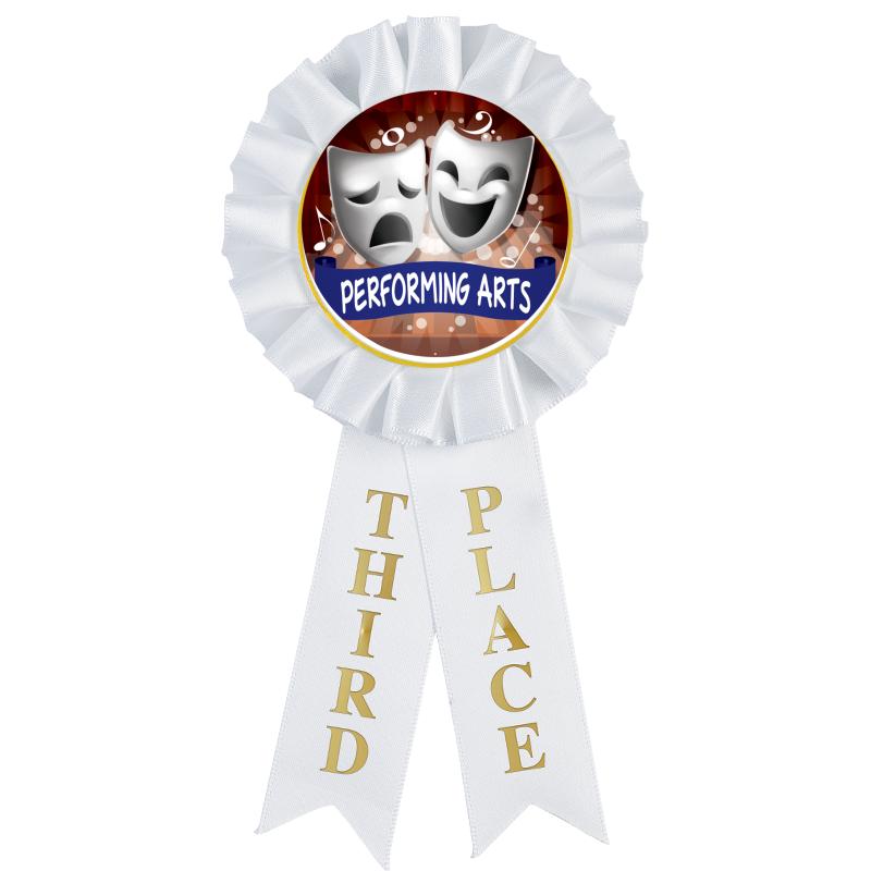 3RD PLACE MYLAR ROSETTES