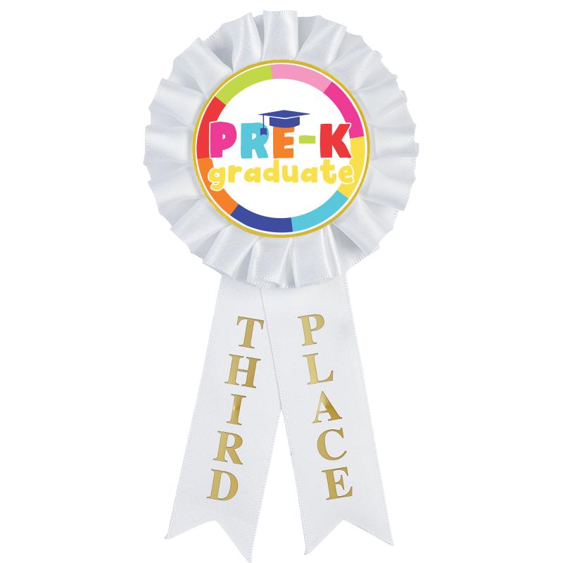 3RD PLACE MYLAR ROSETTES