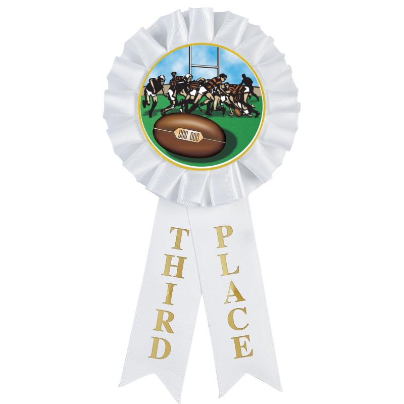 3RD PLACE MYLAR ROSETTES