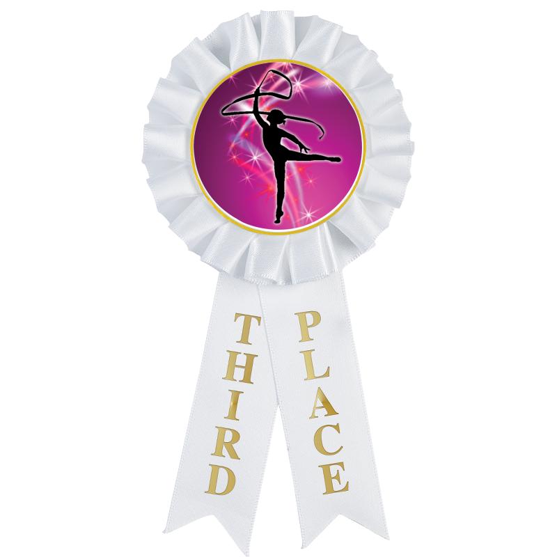 3RD PLACE MYLAR ROSETTES