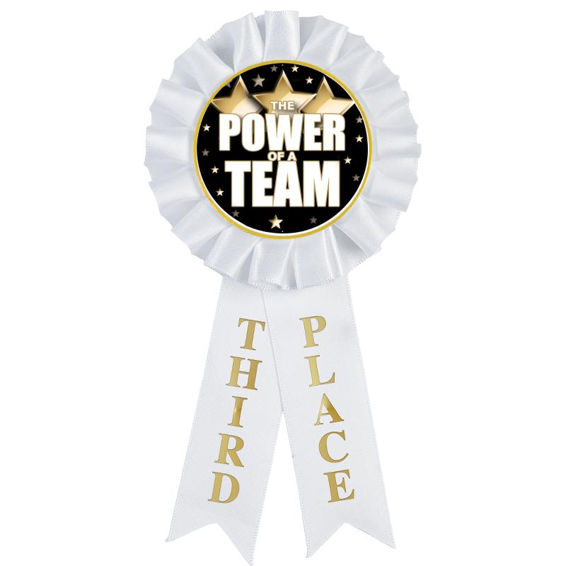 3RD PLACE MYLAR ROSETTES