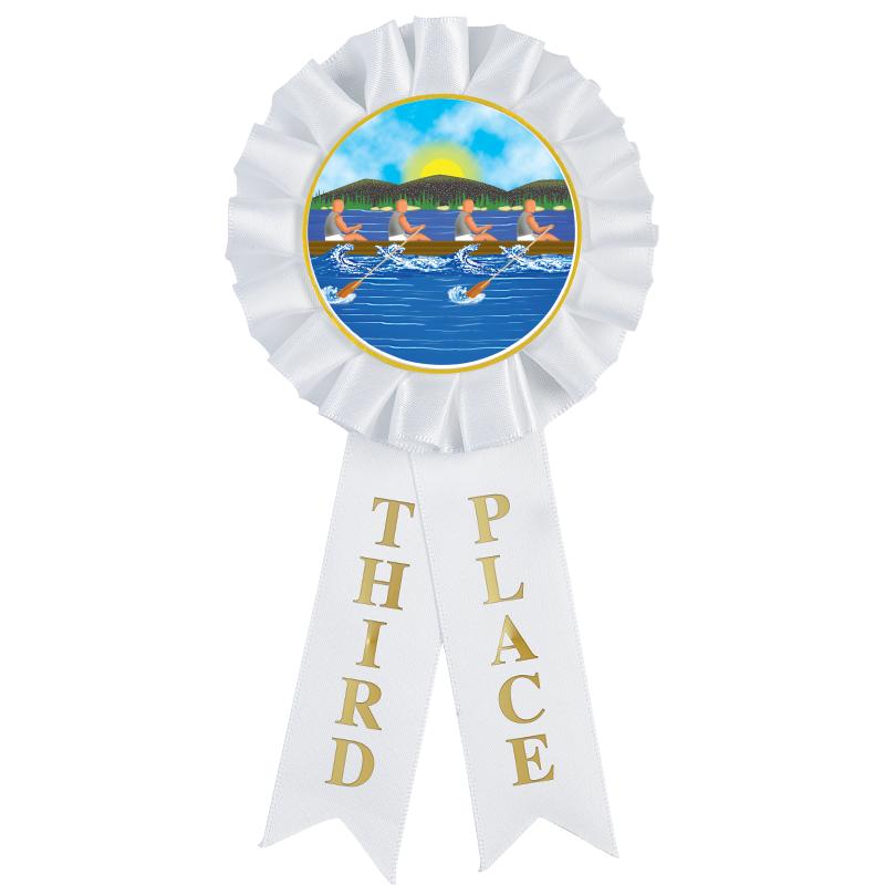 3RD PLACE MYLAR ROSETTES